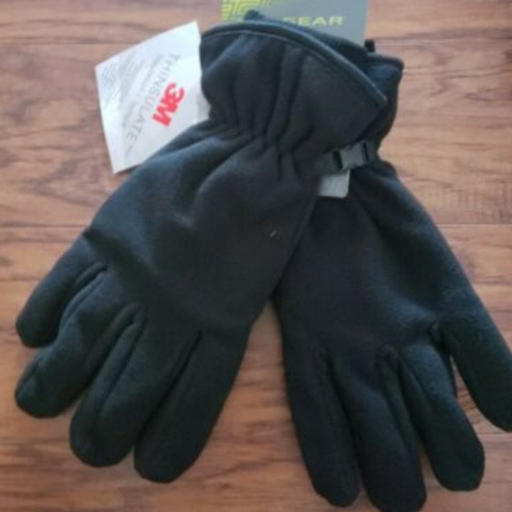 Thinsulate Men's Winter Tek Gear Gloves Black
